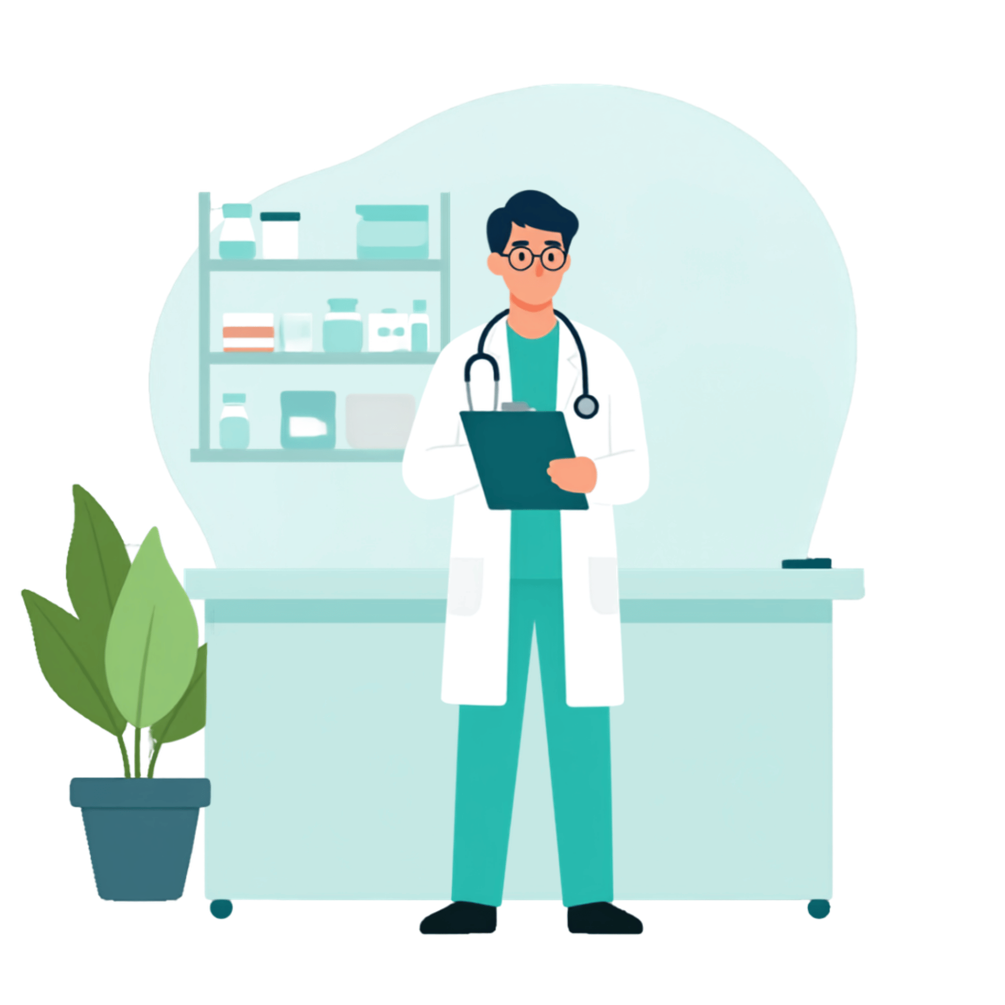 Clinician illustration